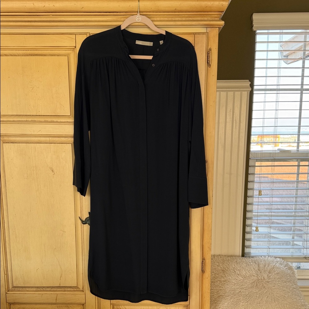 Vince silk shirt dress size medium